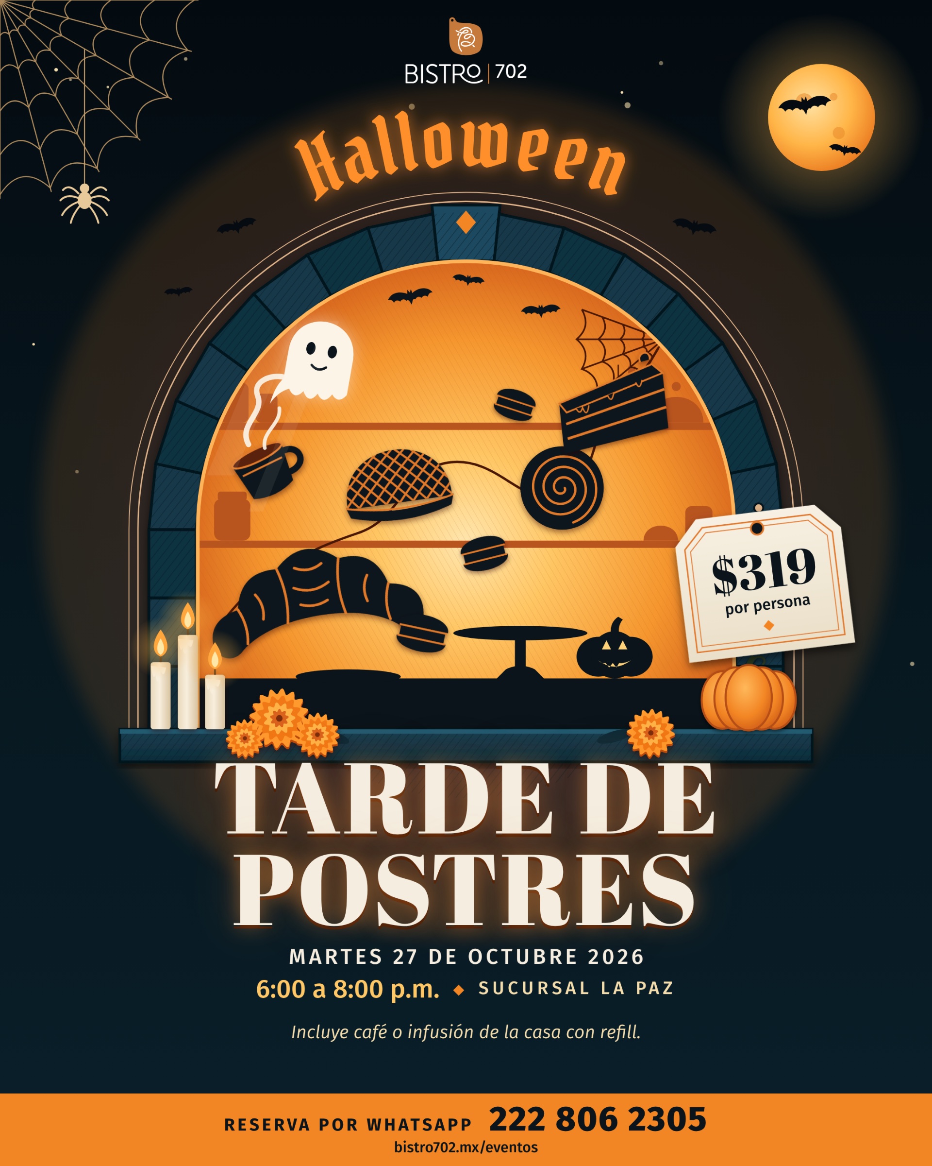 Tarde de Postres de Halloween